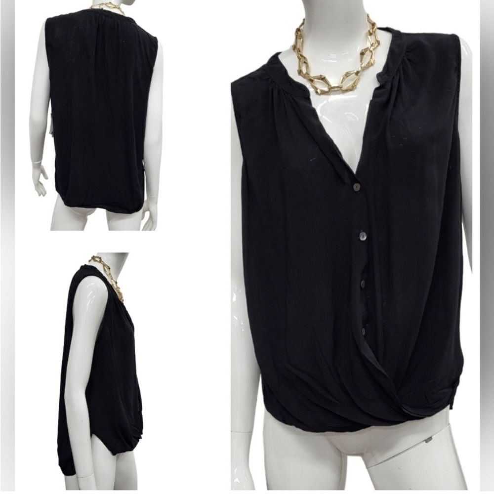 đ Velvet by Graham & SpencerâNWT Rani Top in Black (VGS-7) - Picture 3 of 5